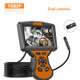 M50 1080P 5.5mm Dual Lens HD Industrial Digital Endoscope with 5.0 inch IPS Screen, Cable Length:1m Hard Cable(Orange)