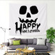 Halloween Background Wall Decoration Wall Hanging Fabric Tapestry, Size: 150x130 cm(Skull)