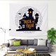 Halloween Background Wall Decoration Wall Hanging Fabric Tapestry, Size: 200x150 cm(Castle)