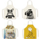 2 PCS Supermarket Household Kitchen Restaurant Workwear Sleeveless Apron, Specification: 45x56 cm(Cat Dog Series -13)