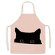 2 PCS Supermarket Household Kitchen Restaurant Workwear Sleeveless Apron, Specification: 65x75 cm(Cat Dog Series-5)