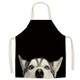 2 PCS Supermarket Household Kitchen Restaurant Workwear Sleeveless Apron, Specification: 45x56 cm(Cat Dog Series-6)