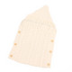 Zzsd0002 Autumn / Winter Baby Knitted Woolen Button Sleeping Bag Photography Blanket Stroller Sleeping Bag(Cream White)