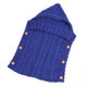 Zzsd0002 Autumn / Winter Baby Knitted Woolen Button Sleeping Bag Photography Blanket Stroller Sleeping Bag(Sapphire)