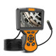 M50 1080P 8mm Single Lens HD Industrial Digital Endoscope with 5.0 inch IPS Screen, Cable Length:1m Hard Cable(Orange)