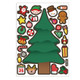 20 PCS Children Cartoon Christmas DIY Cute Emoji Stickers(DY003)