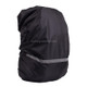 Reflective Light Waterproof Dustproof Backpack Rain Cover Portable Ultralight Shoulder Bag Protect Cover, Size:M(Black)