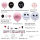 Halloween Aluminum Film Balloon Party Decoration,Style:  Pink Balloon Chain 3