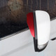 Car Rear View Mirror Rain Eyebrow Cover Catering Mirror Aluminum Alloy Rain Shield(Aluminum Alloy Red)