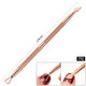 3 PCS Stainless Steel Rose Gold Double-Headed Steel Push Dead Skin Scissors Nail Set,Style: 06  Small Head