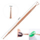 3 PCS Stainless Steel Rose Gold Double-Headed Steel Push Dead Skin Scissors Nail Set,Style: Dot Flower Needle