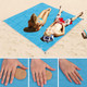 Sand Free Mat Lightweight Foldable Outdoor Picnic Mattress Camping Cushion Beach Mat, Size: 2x2m(Blue)
