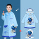 Smally Cartoon Children Raincoat EVA Waterproof Student Split Poncho, Size: M(Glacial Blue)