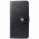 For Galaxy S20 Ultra Retro Solid Color Leather Buckle Mobile Phone Protection Leather Case with Photo Frame & Card Slot & Wallet & Bracket Function(Black)