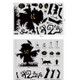 10 PCS Halloween Decoration Static Wall Stickers(BQ052 Scarecrow)