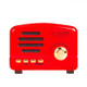 BT01 Retro Bluetooth Wireless Mini Speaker Portable Radio Support TF Card(Red)