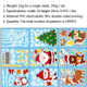 2 Sets Cartoon Christmas Window Stickers Show Window Living Room StaticChristmas Decoration Wall Stickers(2317)