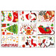 2 Sets Cartoon Christmas Window Stickers Show Window Living Room StaticChristmas Decoration Wall Stickers(2316)