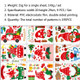 2 Sets Cartoon Christmas Window Stickers Show Window Living Room StaticChristmas Decoration Wall Stickers(2315)