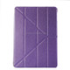 For iPad 9.7 (2018) & iPad 9.7 (2017) & iPad Air Silk Texture Horizontal Deformation Flip Leather Case with Three-folding Holder(Purple)