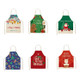 2 PCS Fabric Linen Cleaning Apron Christmas Party Decoration Apron, Specification: 47x38cm(WQ-001526)