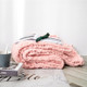 Handmade Thick Wool Knitted Blanket Sofa Chenille Stick Knitted Blanket, Size: 80 x 100 CM(Pink)