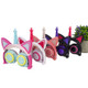 LX-CT888 3.5mm Wired Children Cartoon Glowing Horns Computer Headset, Cable Length: 1.5m(Unicorn Petals Black Purple)