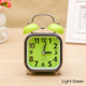 A59 Square Metal Bell Alarm Clock Ringing Alarm Clock Child Student Bedside Bell With Alarm(Light Green)