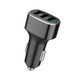 Three USB Ports Car Fast Charging Charger For Huawei/For OPPO/VIVO/OnePlus And Other Flash Charging, Model: GT780 Gray