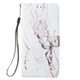 Leather Protective Case For Huawei P30 Lite(White Marble)