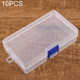 10 PCS Clear Plastic Box Storage Container