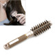 Ceramic Aluminium Hair Comb Round Brush with Nylon Bristle Professional Barber Styling Hair Brush(25mm)
