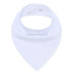 3 PCS Reusable Washable Cotton Baby Bibs Burp Cloth Adjustable Baby Meal Bibs(White)