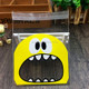 100 PCS Cute Big Teech Mouth Monster Plastic Bag Wedding Birthday Cookie Candy Gift OPP Packaging Bags, Gift Bag Size:7x7cm(Yellow)