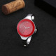 2 PCS Women Simple Style Alloy Thin Strap Quartz Watch(Red)