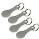 4 PCS  Metal Key Ring Shopping Supermarket Trolley Unlock Key, Colour: Silver