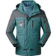 Men/Women Warm Breathable Windproof Waterproof Hiking Ski Suit Outdoor Jacket, Size:XXXXXL(Lake Blue)