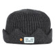 Unisex Autumn and Winter College Wind Crown Knit Hat, Hat Size:One Size(Dark Gray)