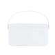 Portable Cosmetic Case Cosmetic Storage Box with Handle & Makeup Mirror & Table Lamp (White)