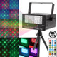 2-color Holographic Laser Stage Light Fireworks Projector, Support USB Flash Disk & Sound Active / Auto-mode, with MP3 Player Function / Colorful LED Light Panel / Remote Control / Dynamic Liquid Sky Pattern(Black)
