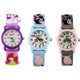 JNEW A335-86195 Children Cute Cartoon Waterproof Time Cognitive Quartz Watch(Little Pig Family (Blue))
