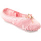 Crystal Satin Flower Decoration Dance Shoes Soft Sole Ballet Shoes Practice Dance Shoes For Children, Size: 25(Pink Bow Flower)