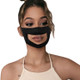 3 PCS Anti-Fog Lip Language Face Shield For The Deaf And Mute Solid Color Printing Face Shield(Black)