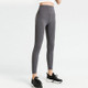 Solid Color Tight Elastic Thin Slim Hips Feet Quick-drying Running Fitness Pants (Color:Dark Gray Size:L)