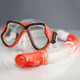 Yoogan Children Full Dry Mask Breathing Tube Swimming Glass Diving Equipment Suit (Red)
