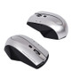 M-011G 2.4GHz 6 Keys Wireless Charging Mouse Office Game Mouse(Black + Silver)