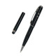 At-16 4 in 1 Mobile Phone Tablet Universal Handwriting Touch Screen Pen with Common Writing Pen & Red Laser & LED Light Function(Black)