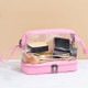 2 PCS Large-Capacity Dry And Wet Separation Waterproof Wash Transparent Bag Travel Cosmetic Storage Bag(Transparent pink)