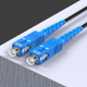 Triple Steel Wire Long Range Outdoor Fiber Optic Drop Cable Patch Jumper with SC Connector, Cable Length: 50m