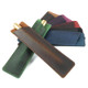 2 PCS Mori Series Handmade Leather Pencil Case Retro Pen Case Stationery(Crazy Horse Brown)